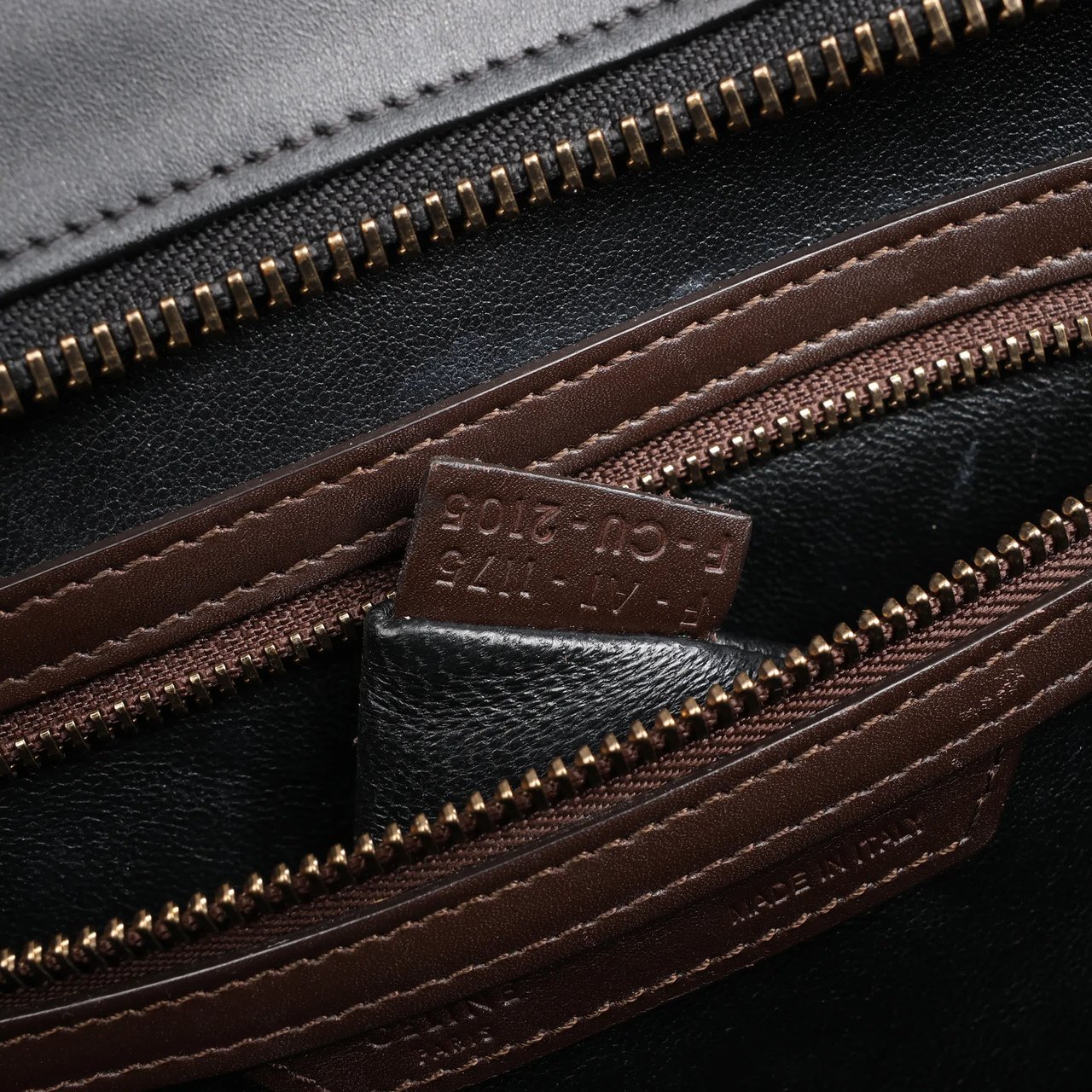 Celine Luggage Mini Leather Handbag in Multicolor Divers