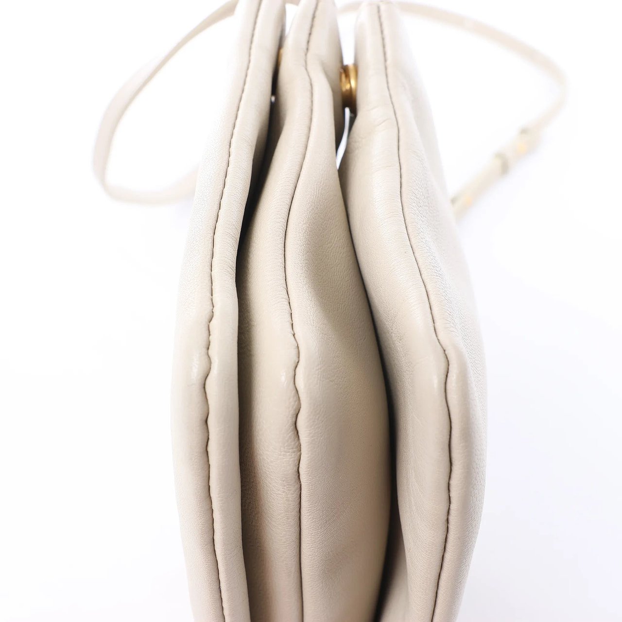 Celine Trio Small Leather Crossbody bag in Ecru Divers