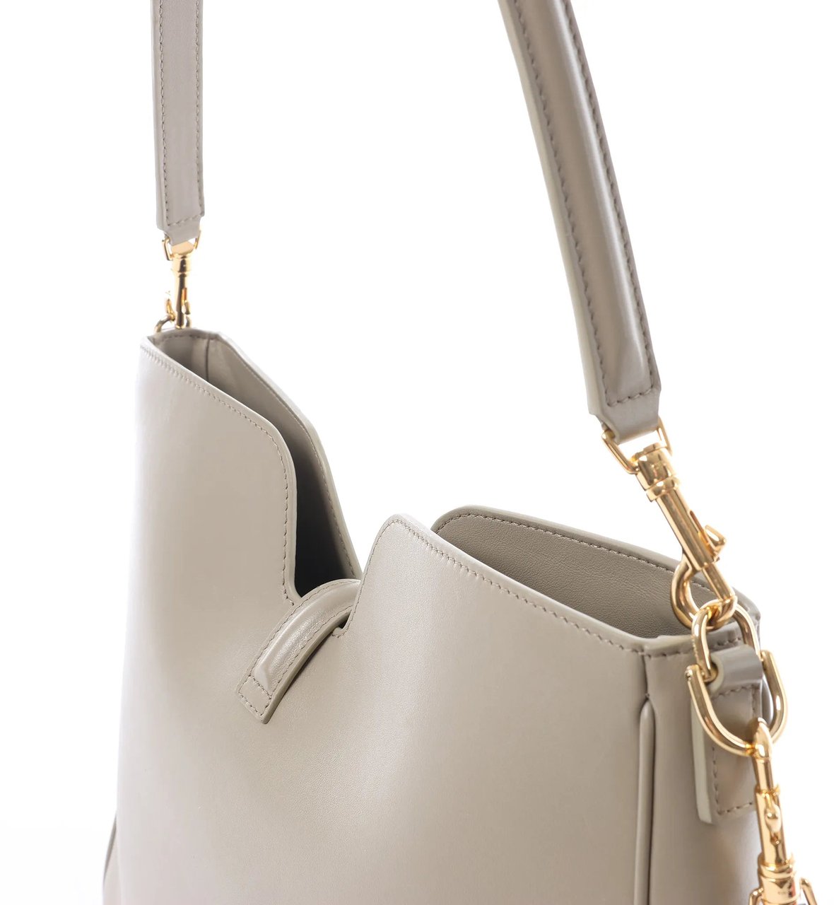 Celine Camille 16 Medium Leather 2Way Shoulder Bag in Beige Beige