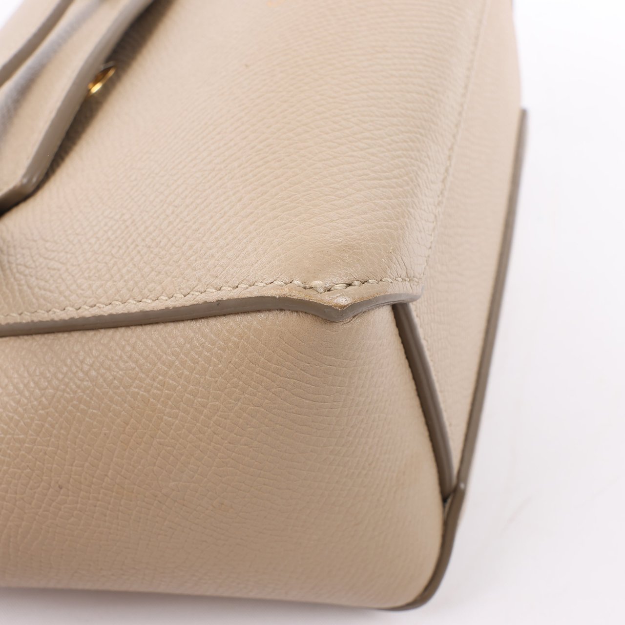 Celine Belt Bag Pico Leather 2way Handbag in Beige Beige