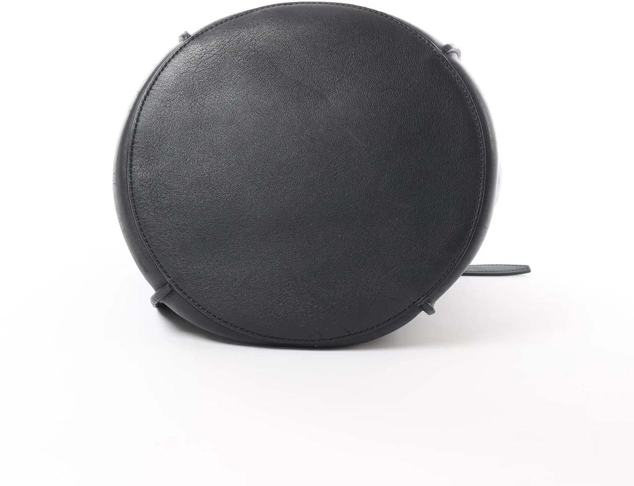 CELINE Big Bag Bucket Leather Shoulder Bag in Black Zwart