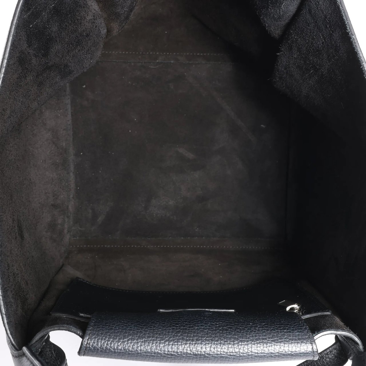 CELINE Big Bag Small Leather 2way Handbag in Black Zwart