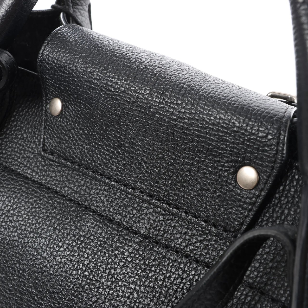 CELINE Big Bag Small Leather 2way Handbag in Black Zwart
