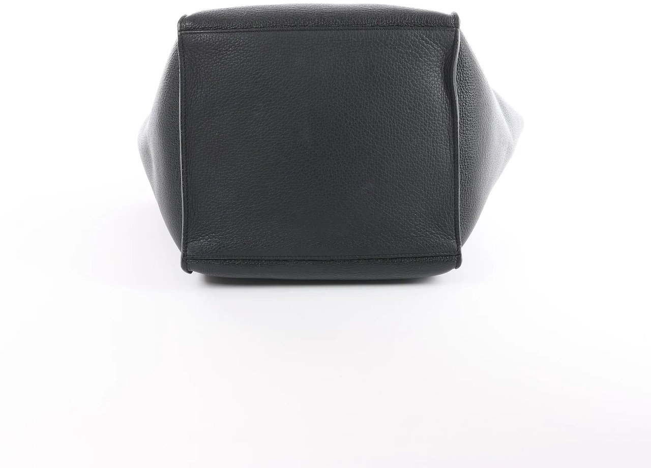 CELINE Big Bag Small Leather 2way Handbag in Black Zwart