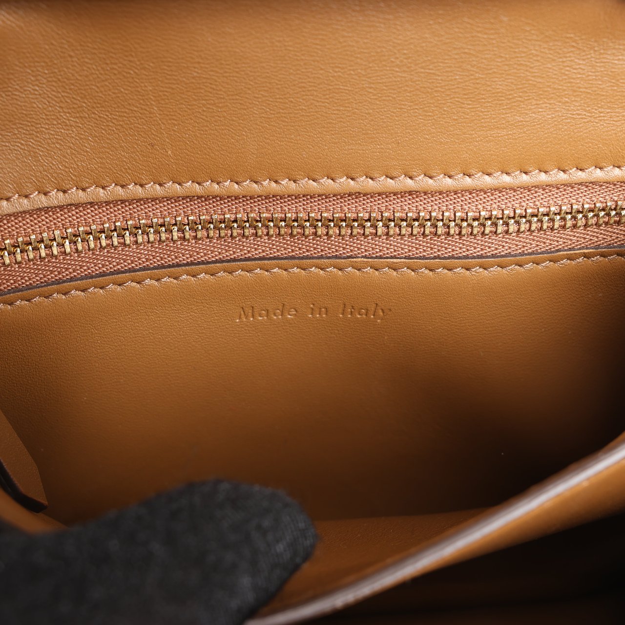 Celine Classic Box Small Leather Shoulder Bag in Brown Bruin