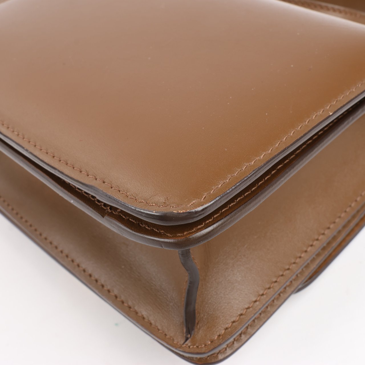 Celine Classic Box Small Leather Shoulder Bag in Brown Bruin