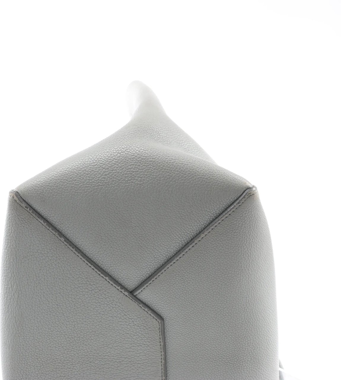 Celine Cabas Phantom Small Leather Shoulder Bag in Gray Grijs