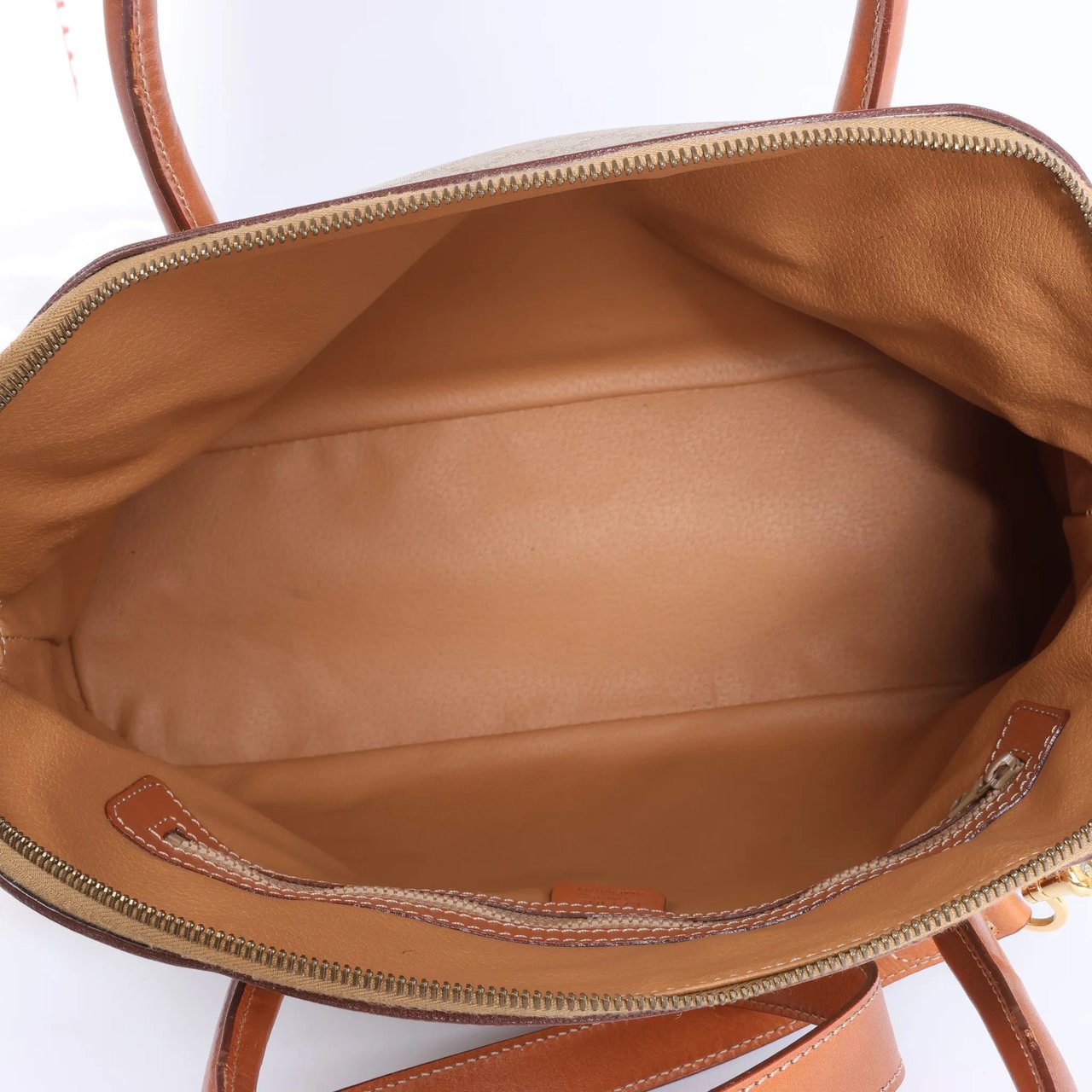 Celine Macadam Canvas x Leather 2Way Handbag in Beige Beige