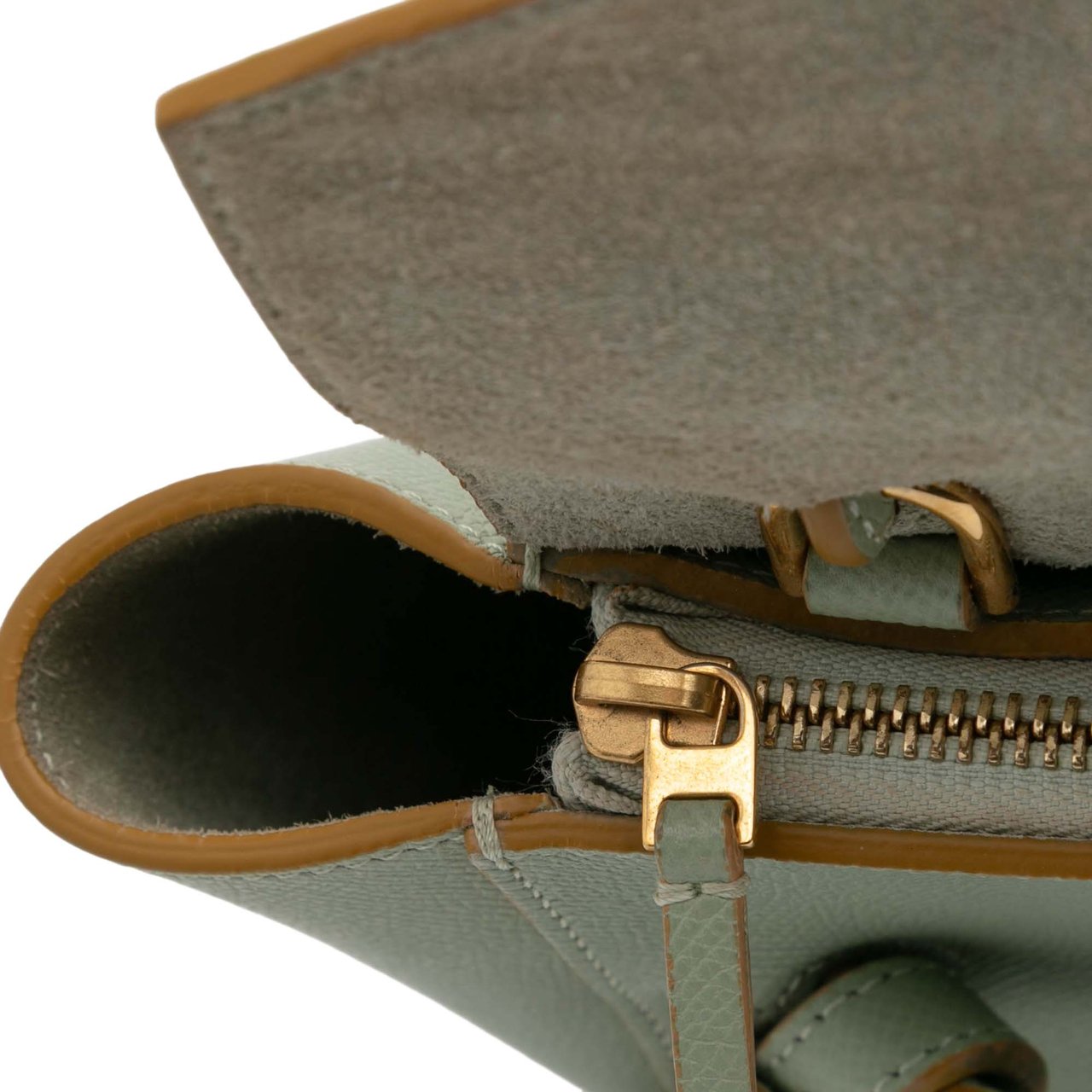 Celine Nano Grained Calfskin Belt Bag Groen