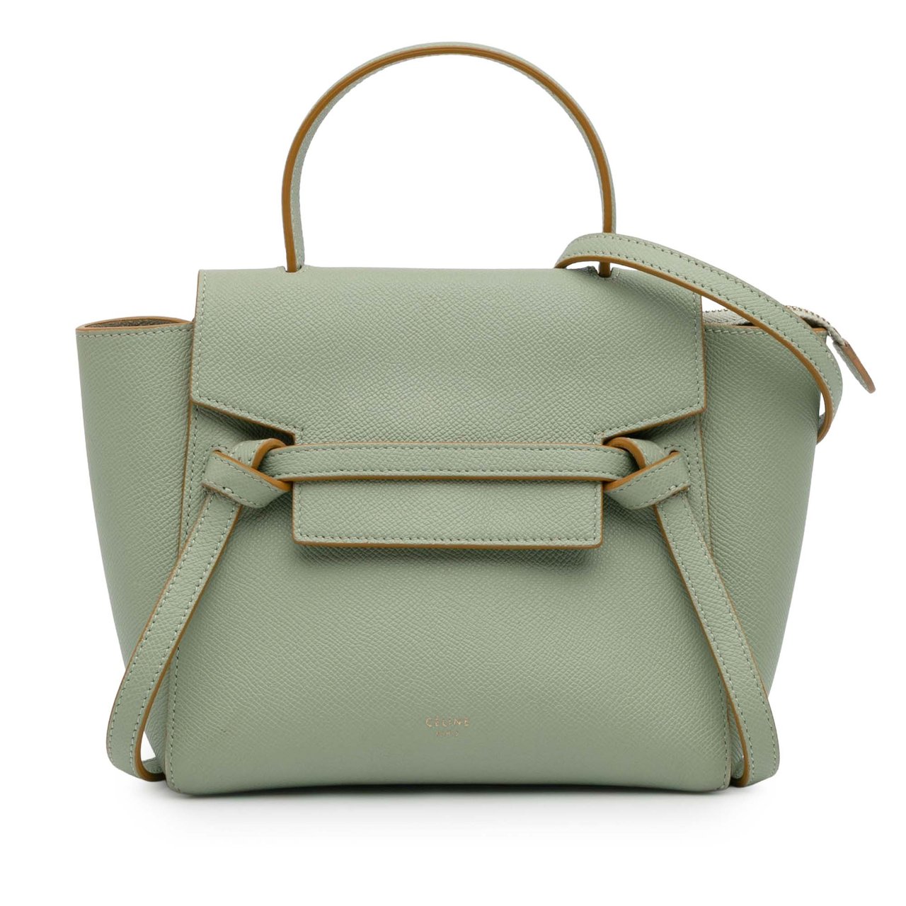 Celine Nano Grained Calfskin Belt Bag Groen