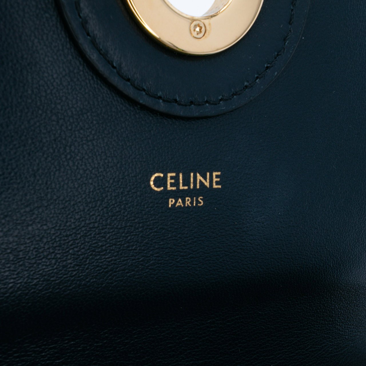 Celine Canvas Sulky Clutch With Chain Bruin