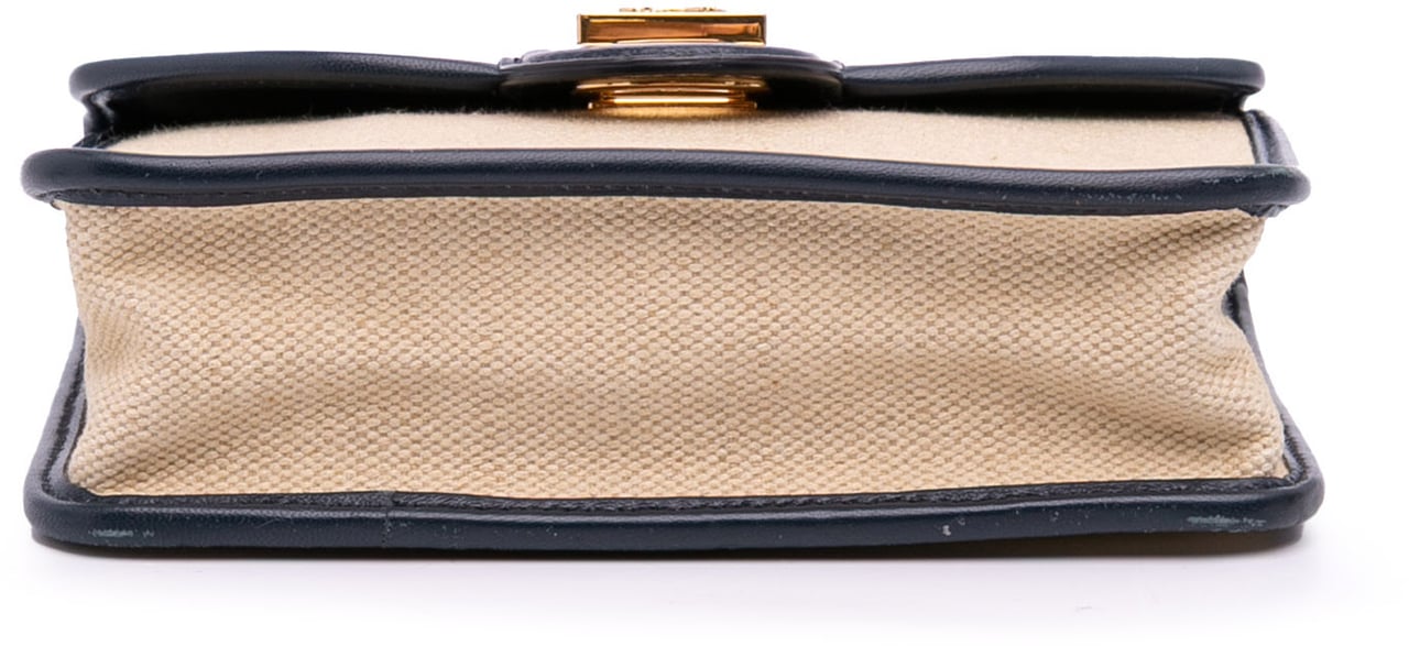 Celine Canvas Sulky Clutch With Chain Bruin