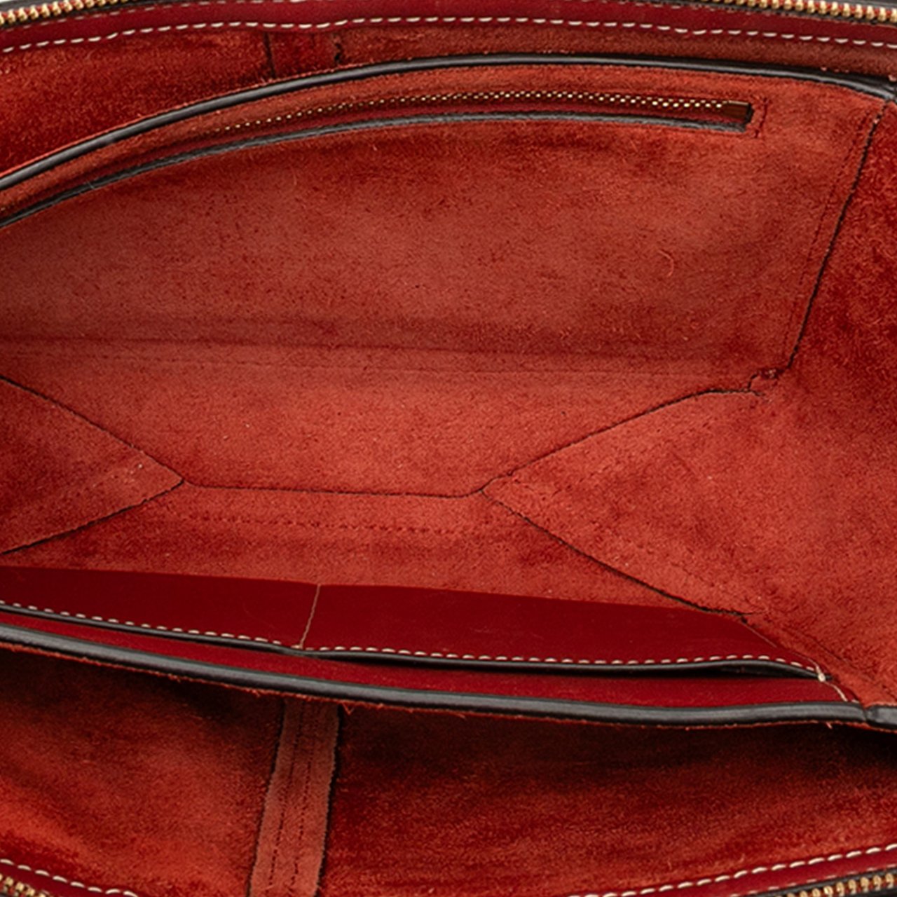 Celine Trifold Leather Clutch On Chain Rood