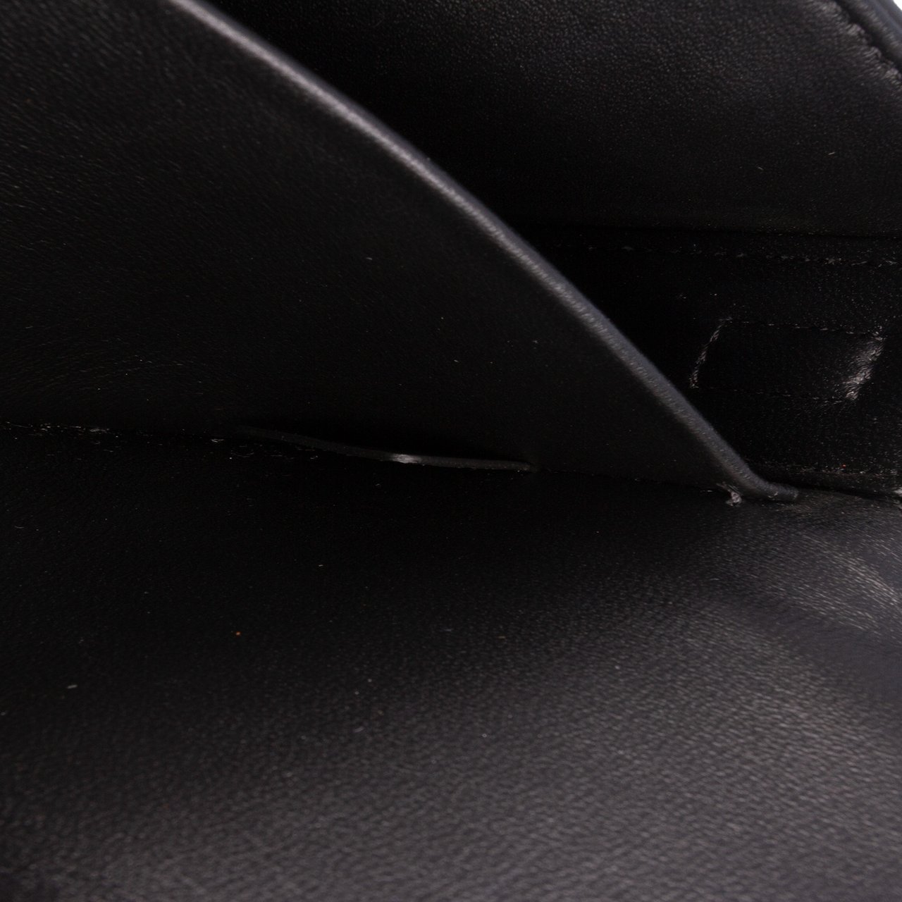 Celine Shiny Calfskin Claude Shoulder Bag Zwart
