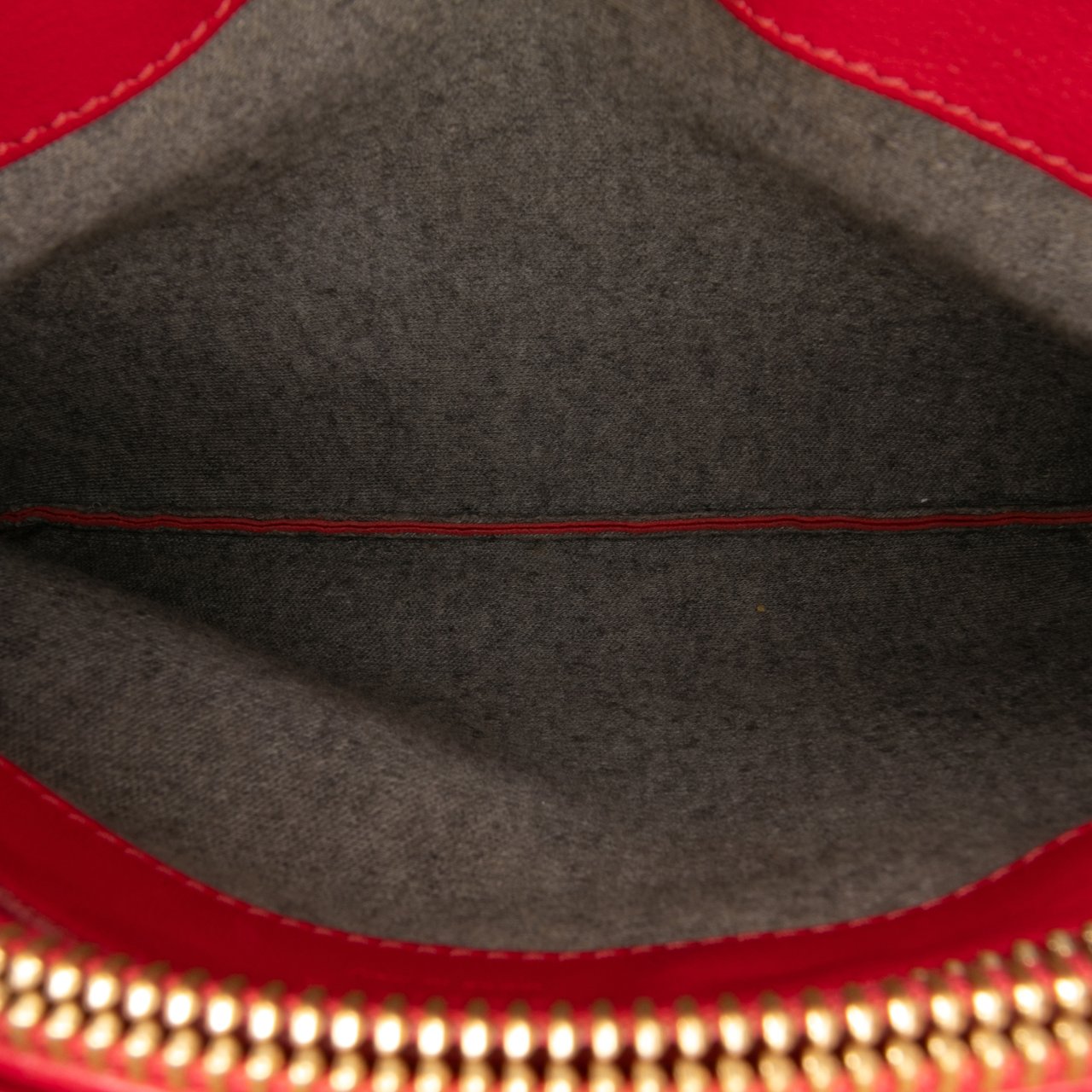 Celine Small Lambskin Trio Crossbody Rood