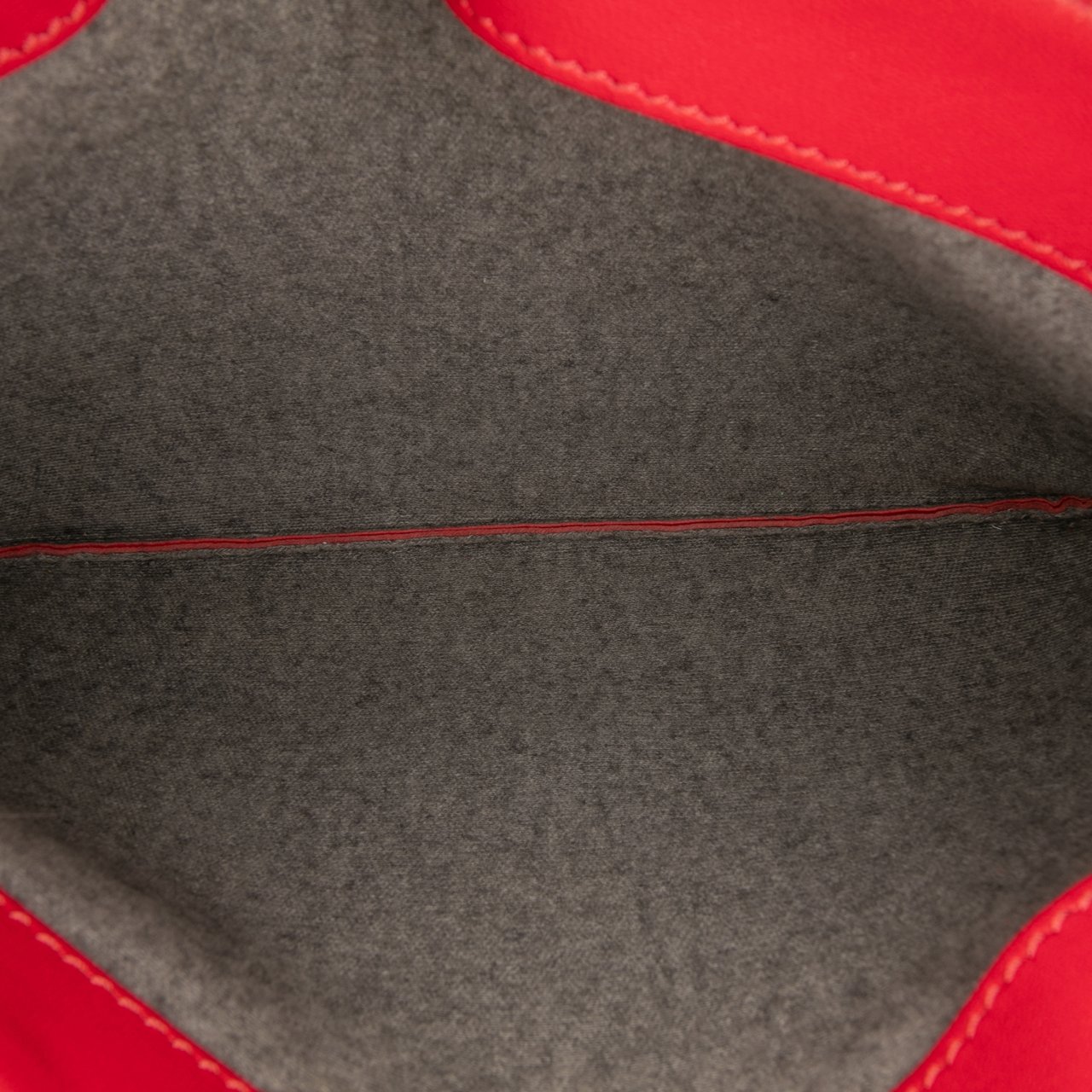 Celine Small Lambskin Trio Crossbody Rood