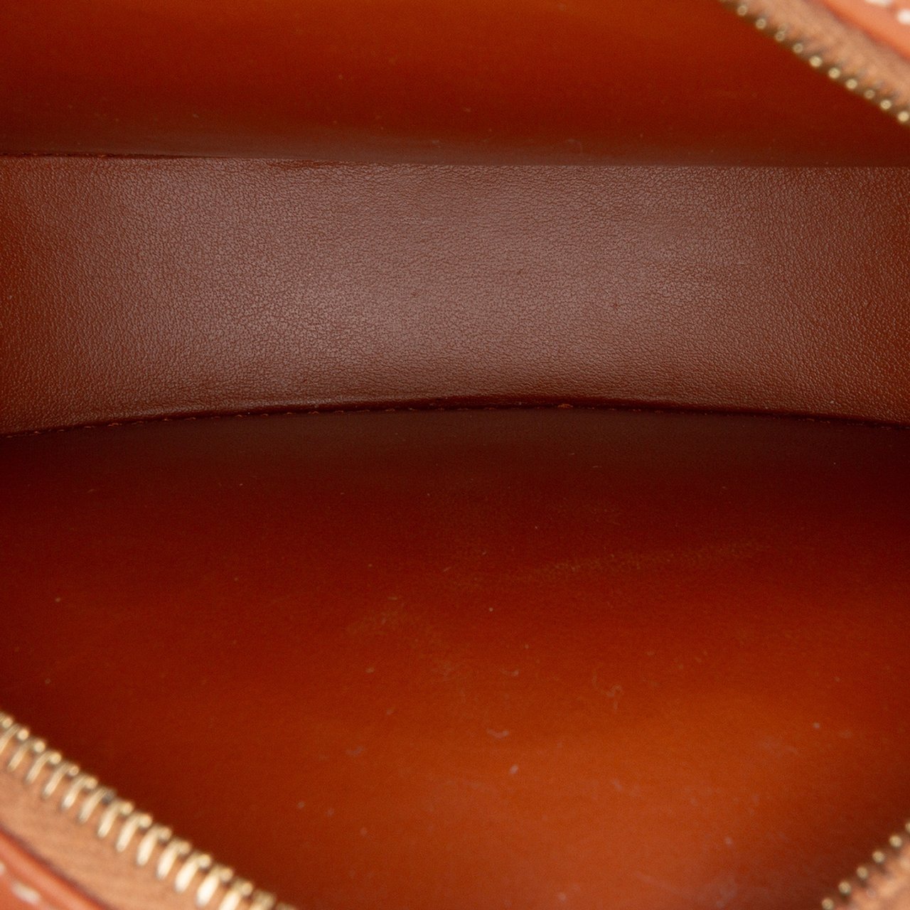 Celine Small Calfskin Cuir Triomphe Oval Crossbody Bruin