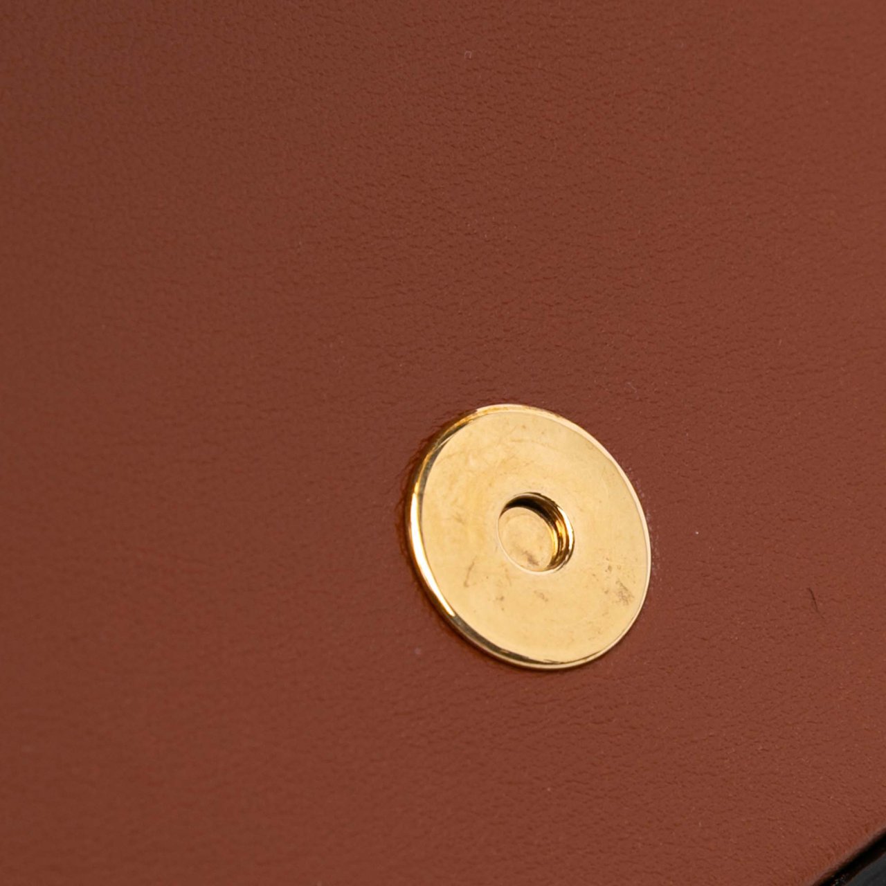 Celine Smooth Calfskin Tabou Clutch on Strap Bruin
