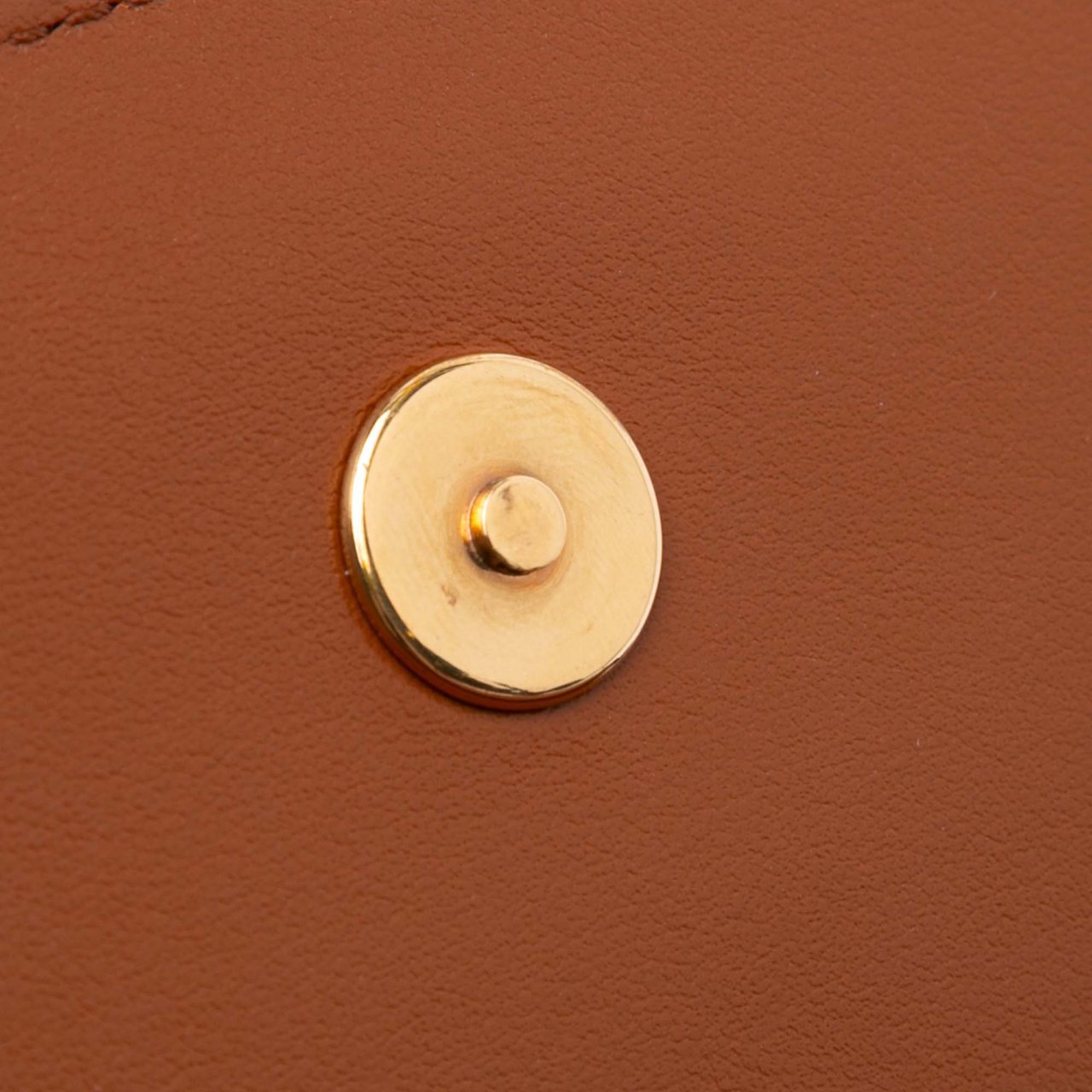 Celine Smooth Calfskin Tabou Clutch on Strap Bruin