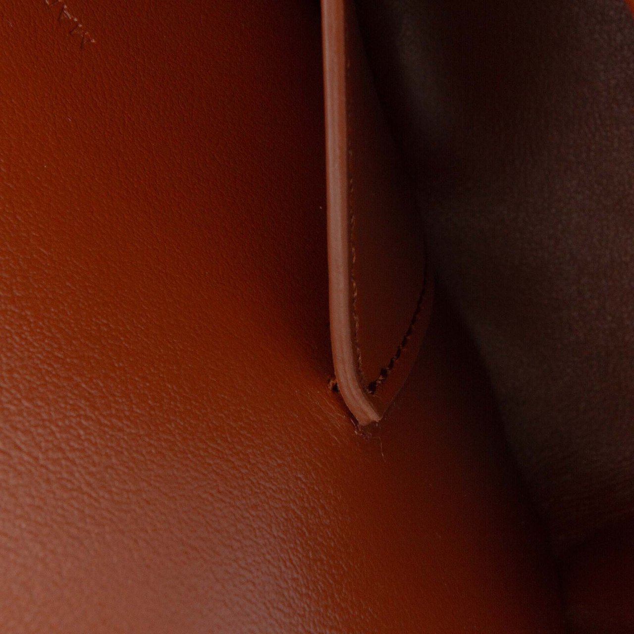 Celine Smooth Calfskin Tabou Clutch on Strap Bruin