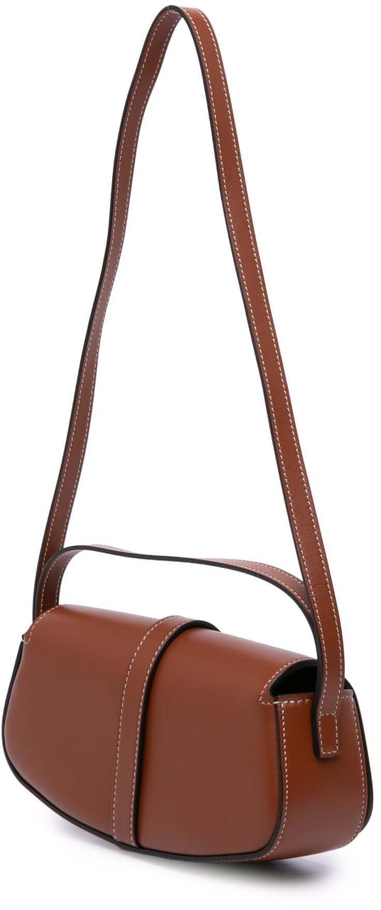Celine Smooth Calfskin Tabou Clutch on Strap Bruin