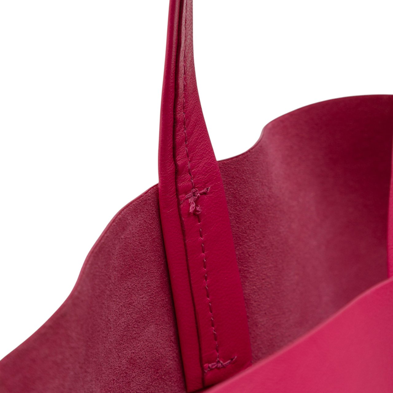 Celine Bicolor Leather Vertical Cabas Tote Roze