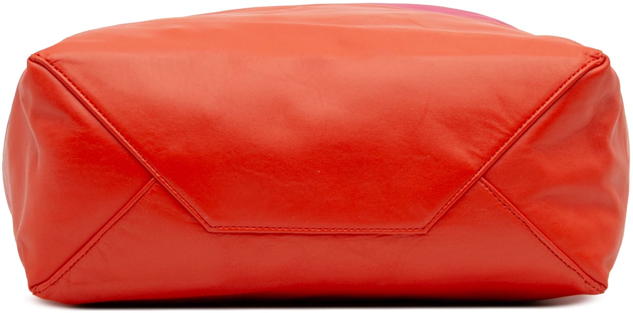 Celine Bicolor Leather Vertical Cabas Tote Roze