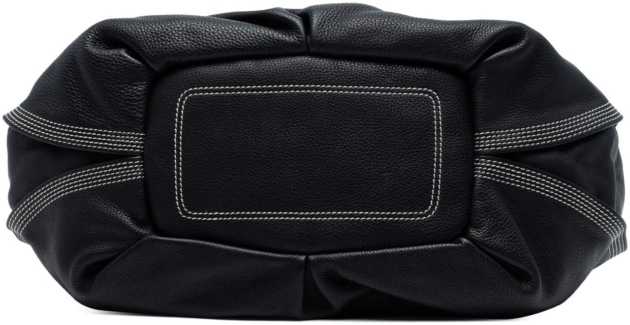 Celine Large Grained Calfskin Bittersweet Hobo Zwart