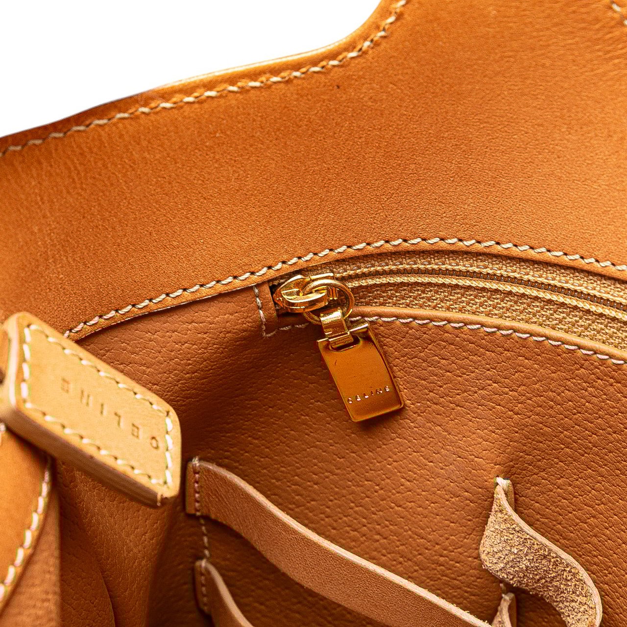 Celine Macadam Coated Canvas Tote Bruin