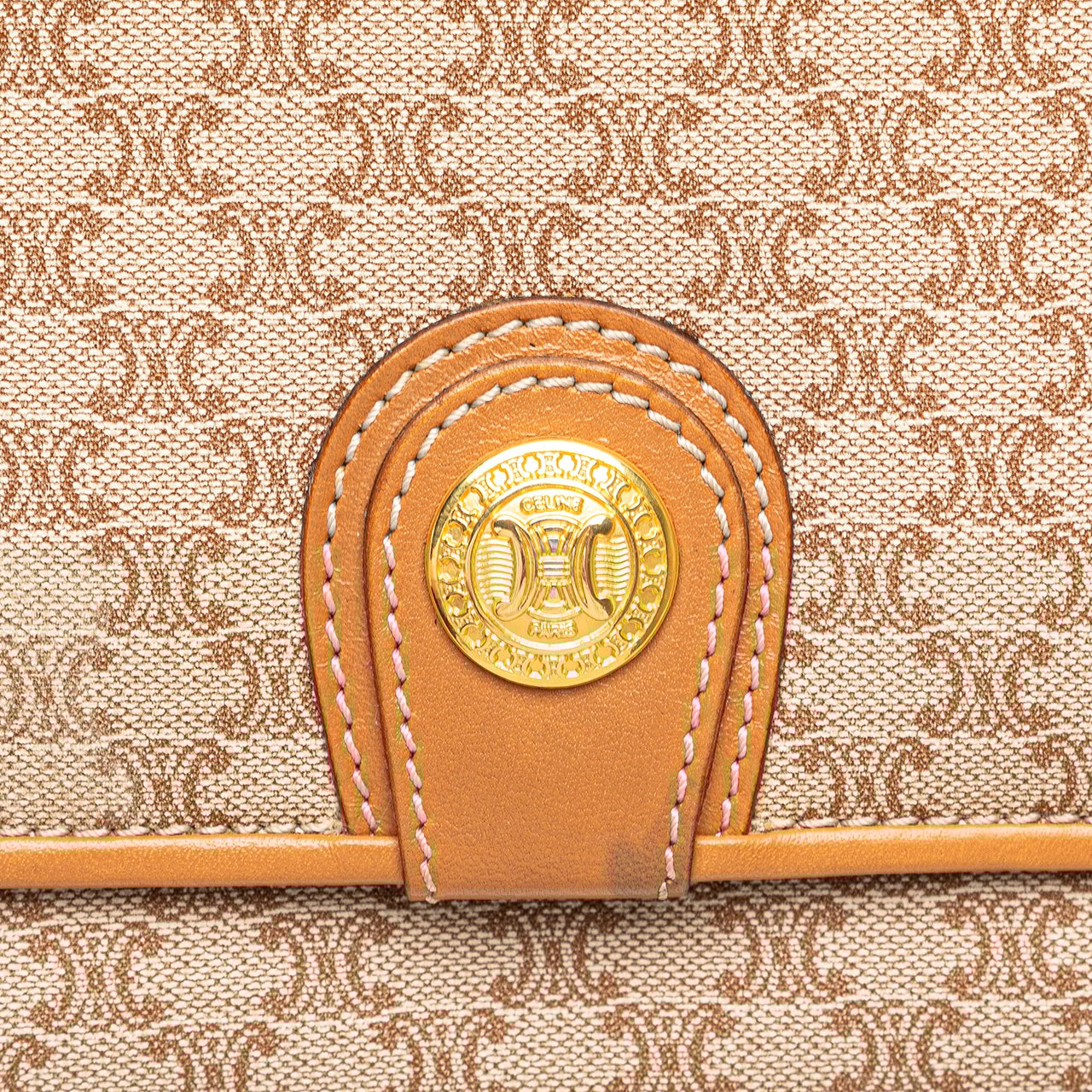 Celine Macadam Coated Canvas Crossbody Bruin