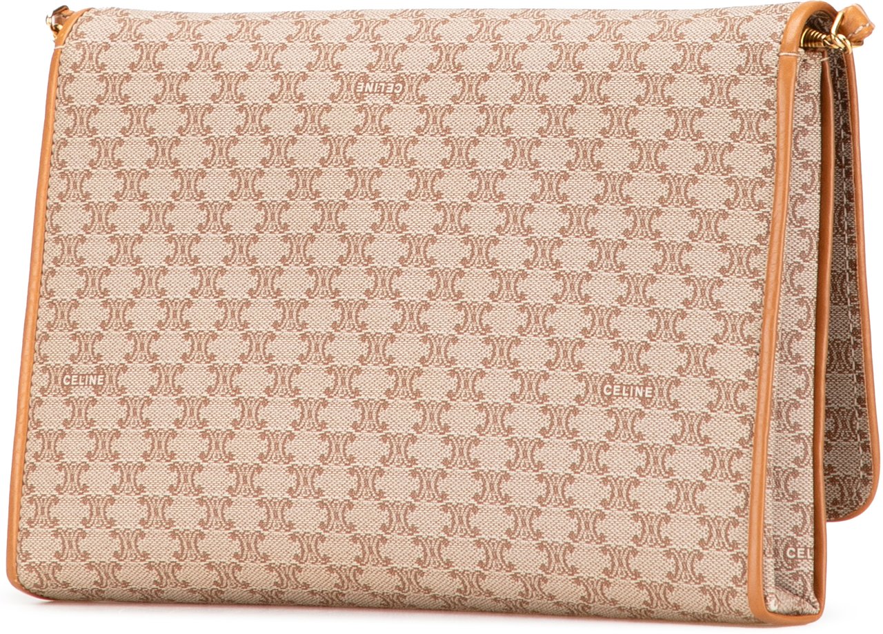 Celine Macadam Coated Canvas Crossbody Bruin
