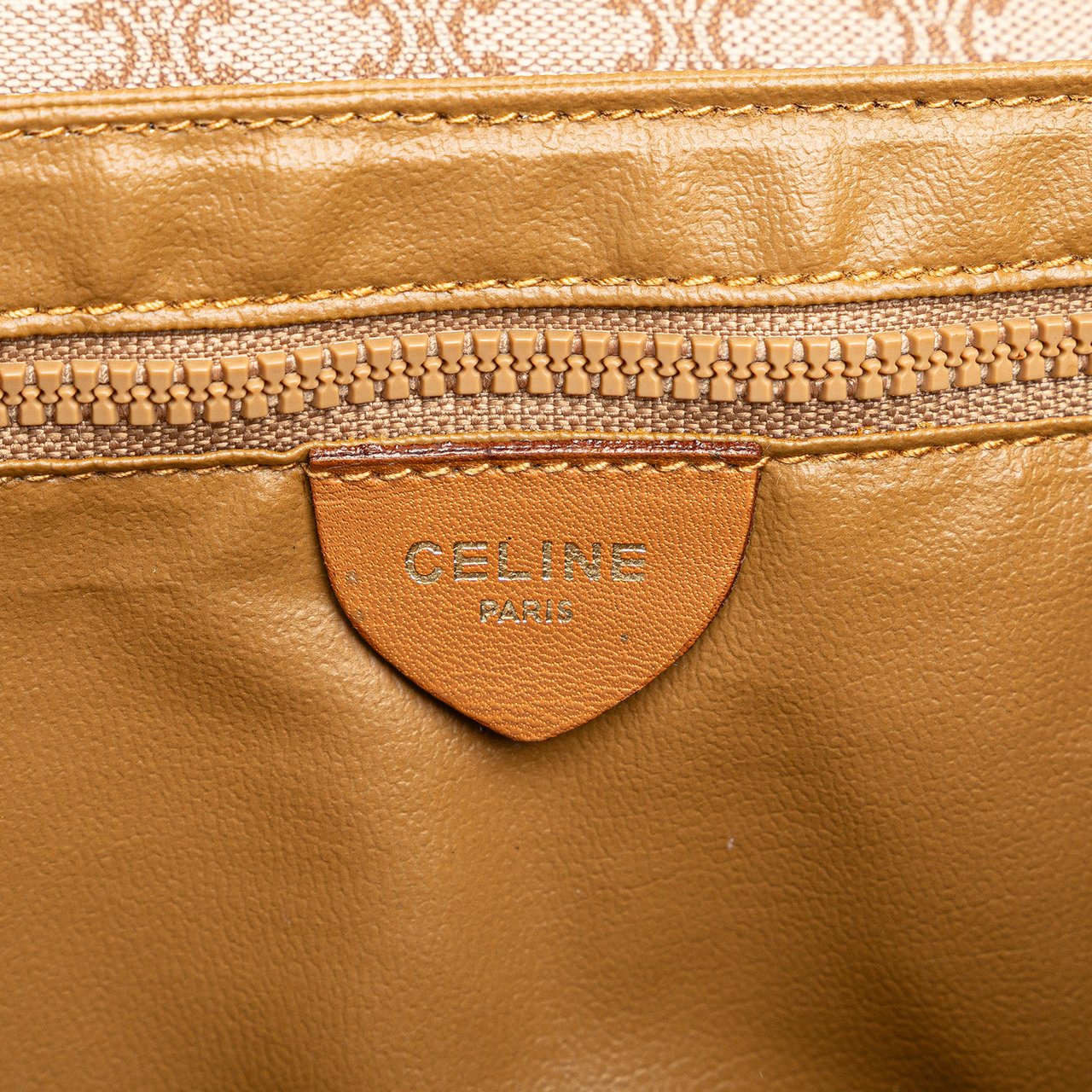 Celine Macadam Coated Canvas Crossbody Bruin