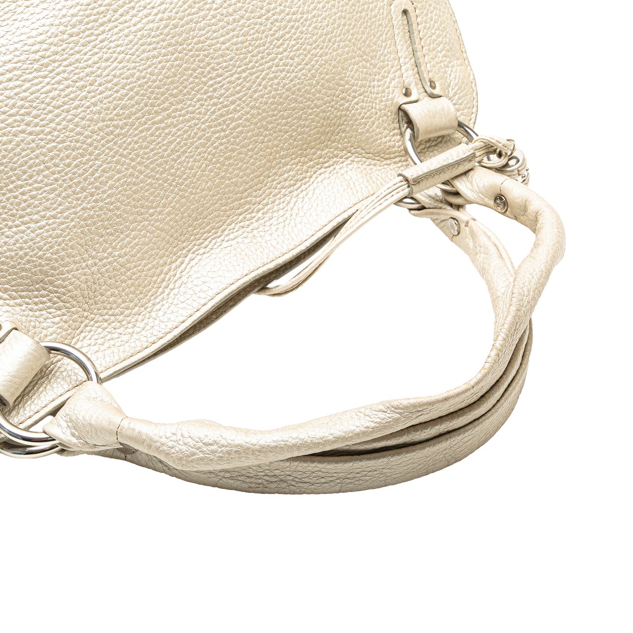 Celine Calfskin Bittersweet Hobo Zilver