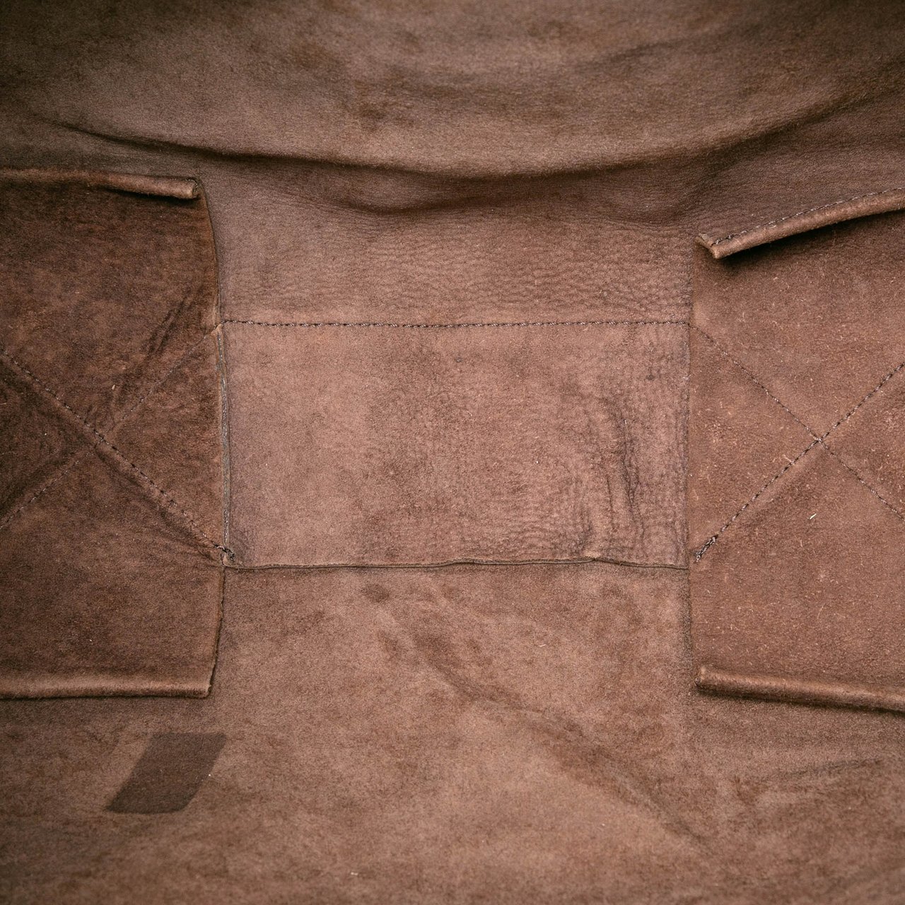 Celine Leather Vertical Cabas Tote Bruin