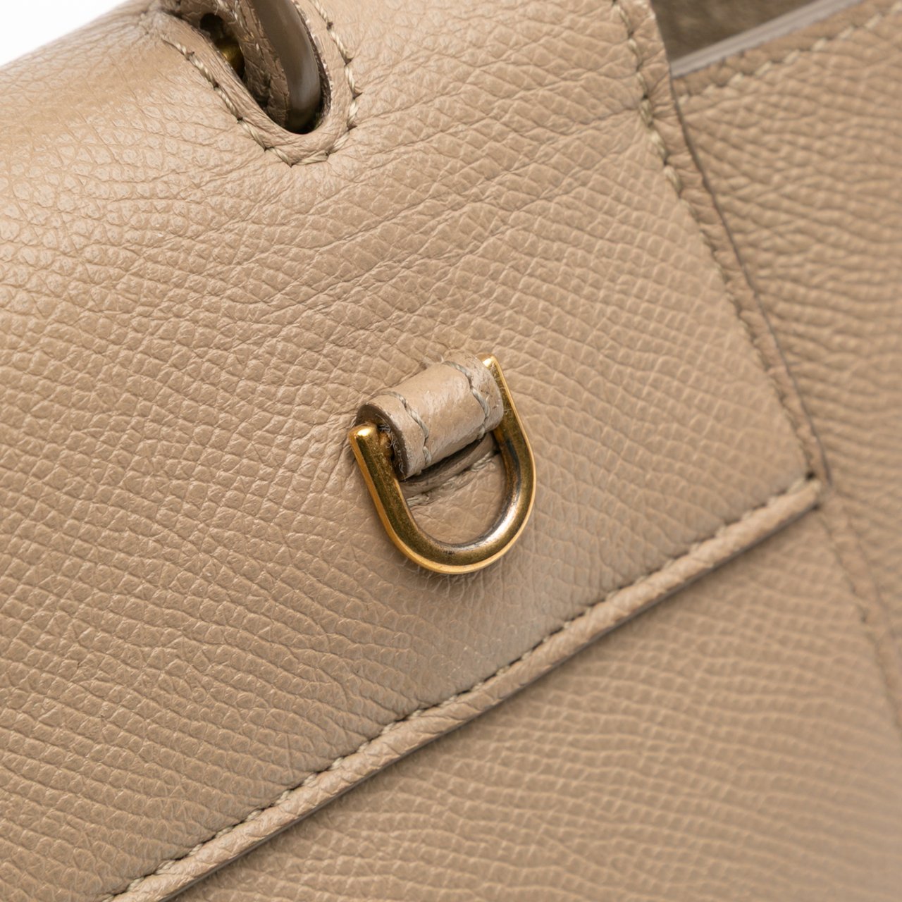 Celine Nano Grained Calfskin Belt Bag Bruin