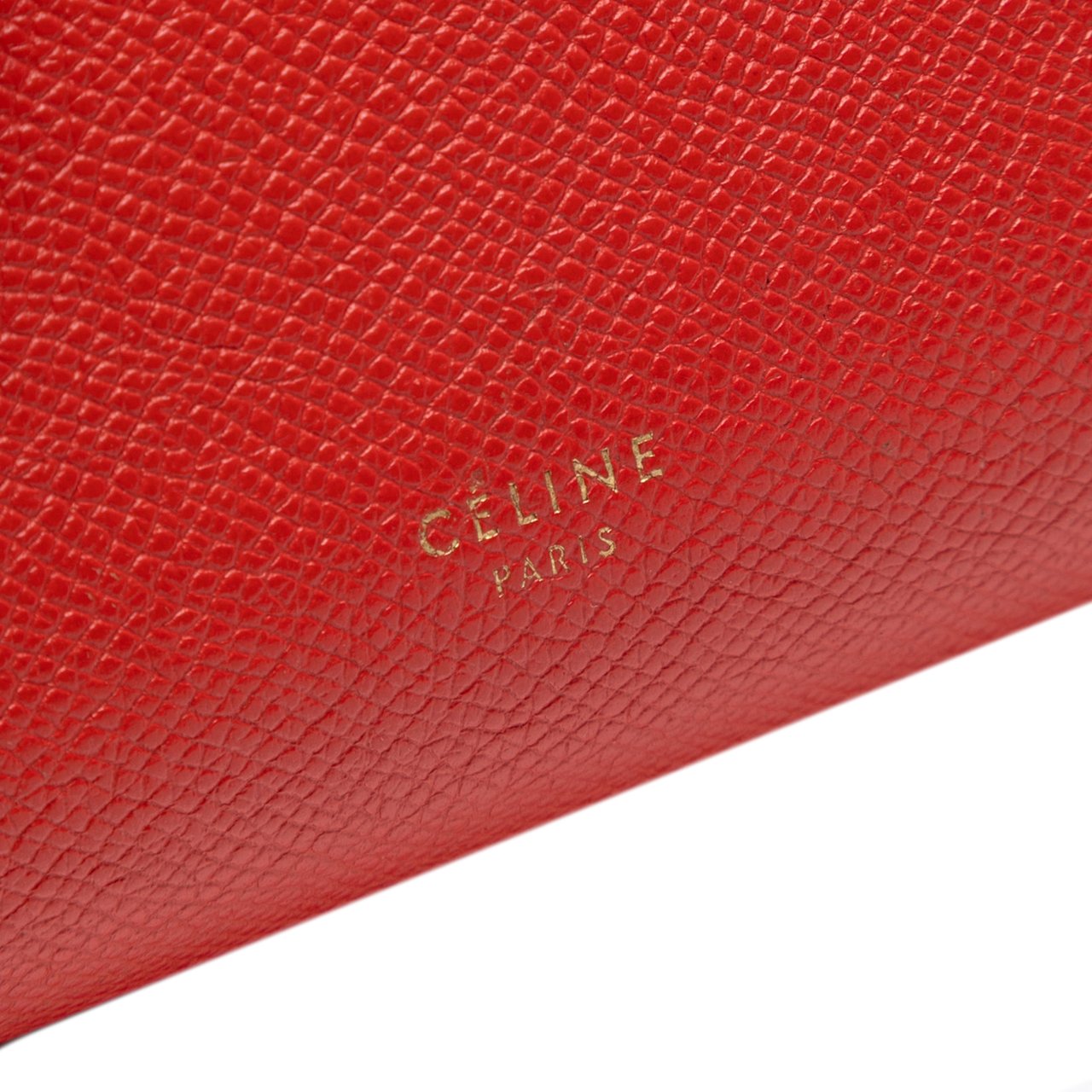 Celine Nano Grained Calfskin Belt Bag Rood