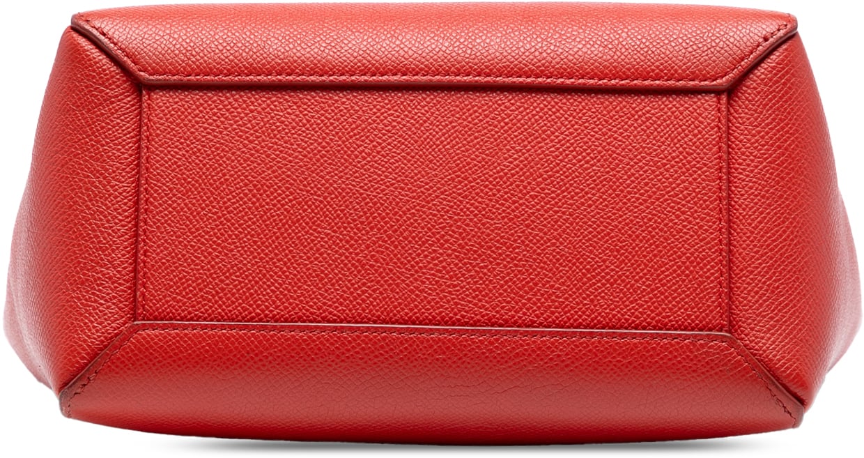 Celine Nano Grained Calfskin Belt Bag Rood
