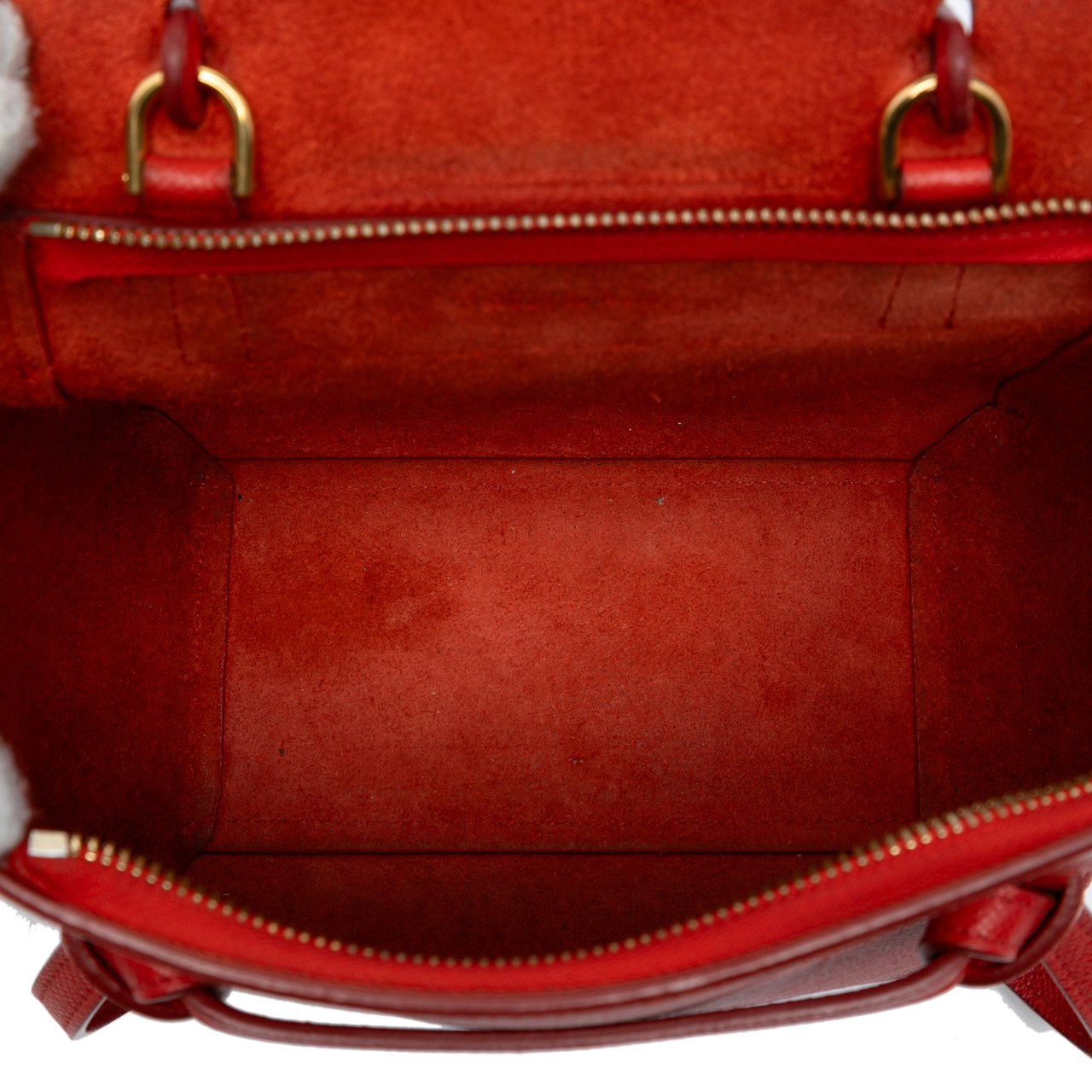 Celine Nano Grained Calfskin Belt Bag Rood
