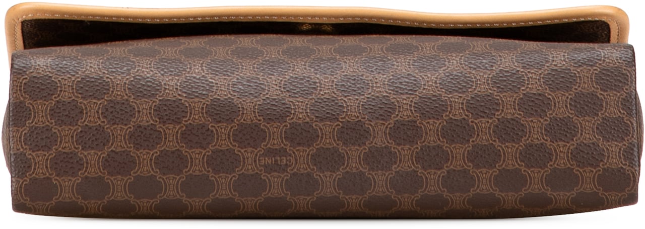 Celine Macadam Coated Canvas Crossbody Bruin