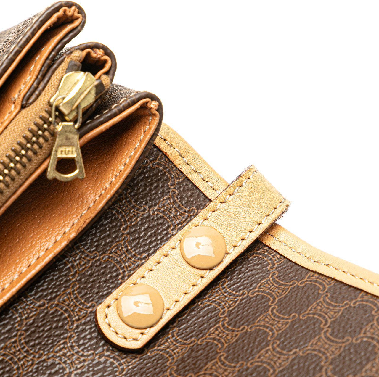 Celine Macadam Coated Canvas Crossbody Bruin