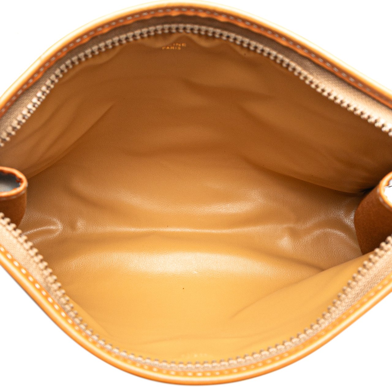 Celine Macadam Coated Canvas Clutch Bruin