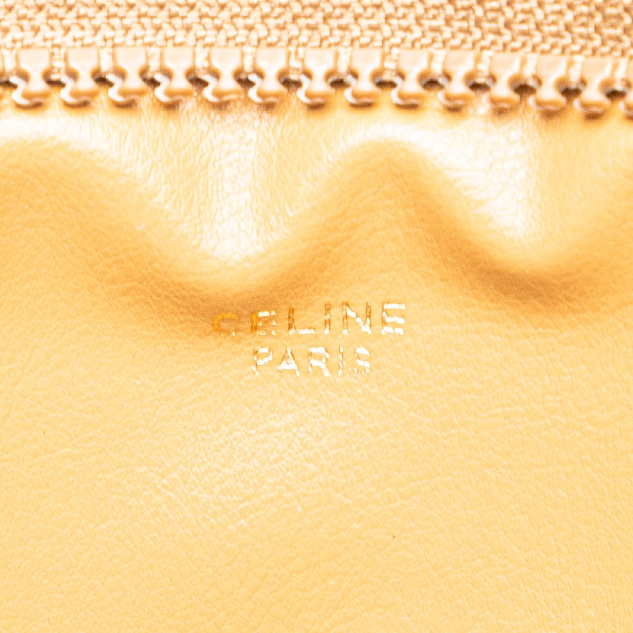 Celine Macadam Coated Canvas Clutch Bruin