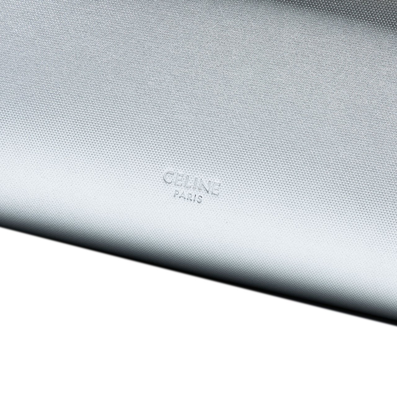 Celine Nano Laminated Calfskin Belt Bag Zilver