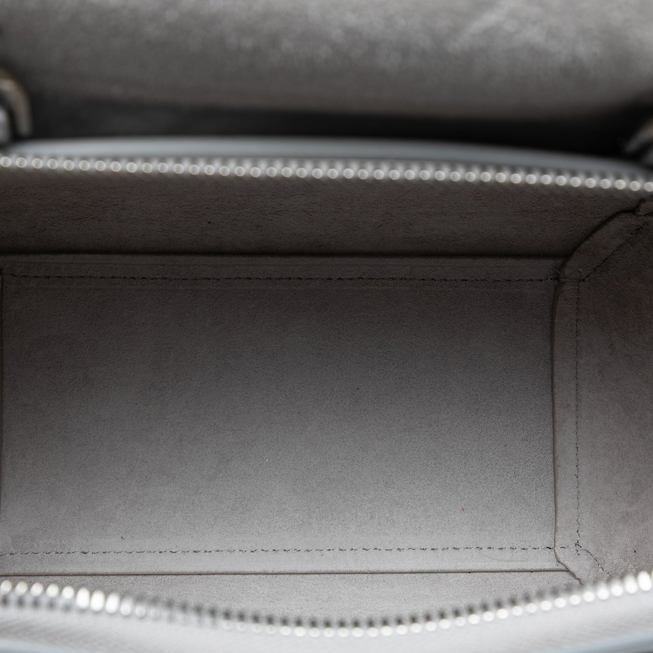 Celine Nano Laminated Calfskin Belt Bag Zilver