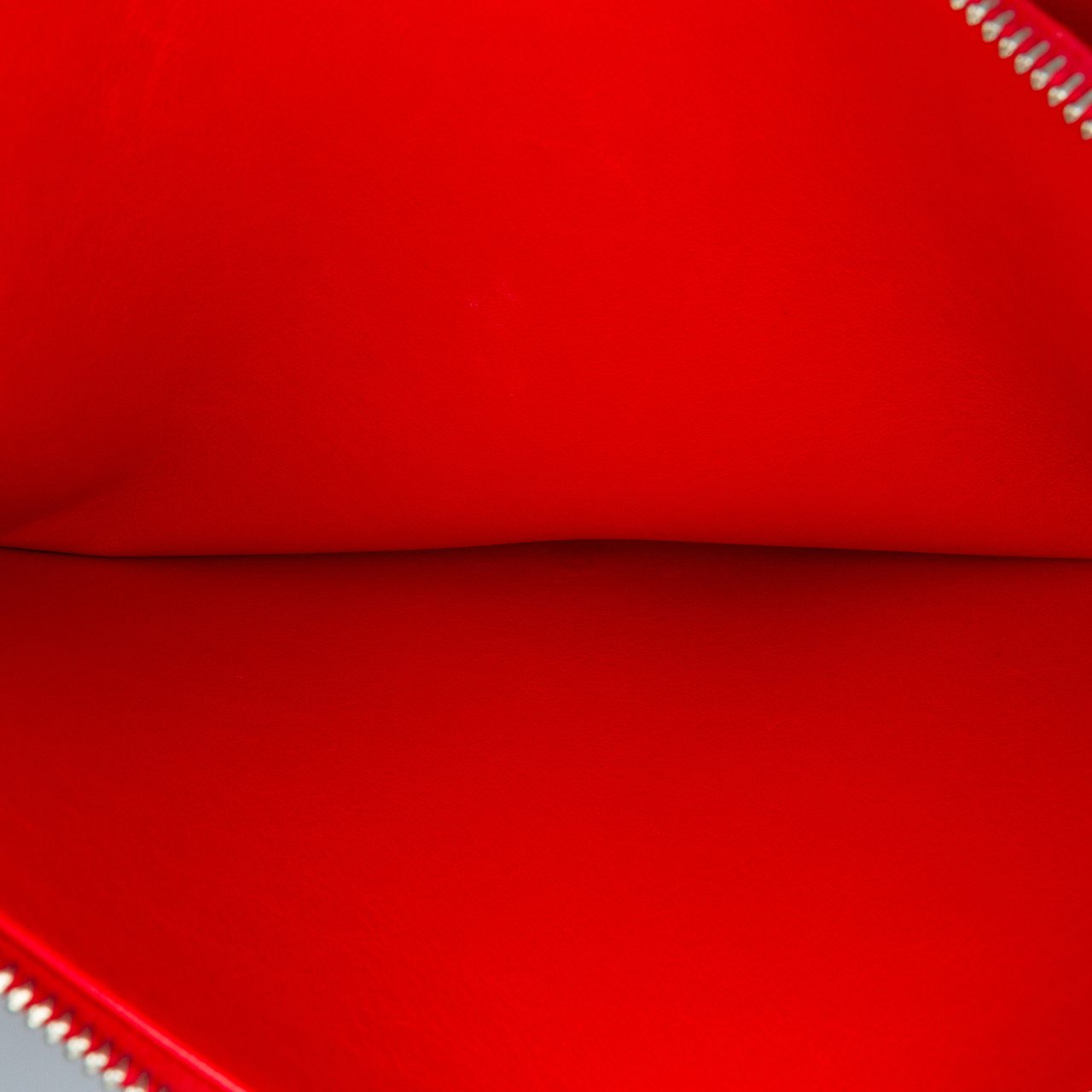 Celine Leather Frame Wallet on Chain Rood