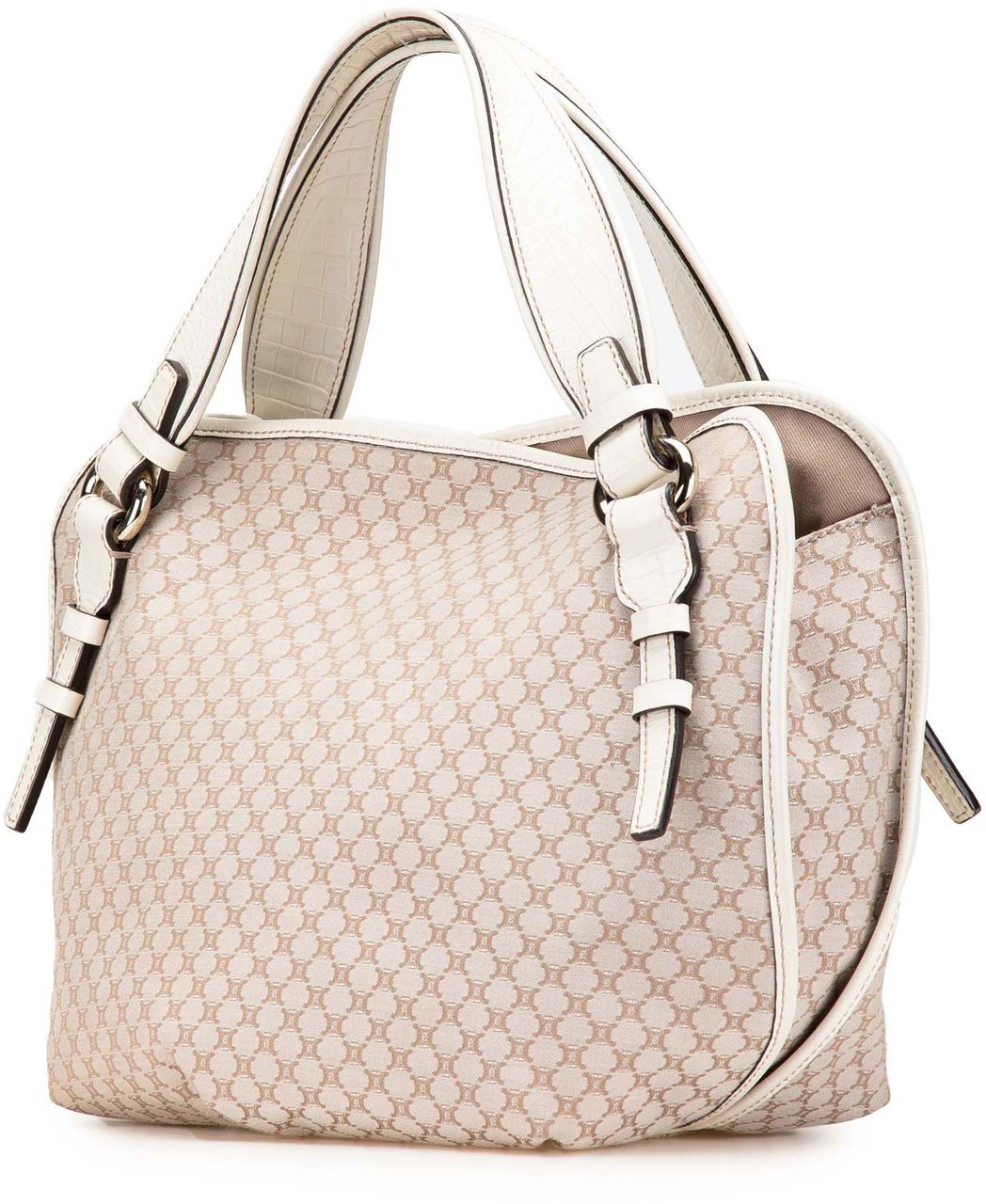 Celine Macadam Canvas Bittersweet Handbag Bruin