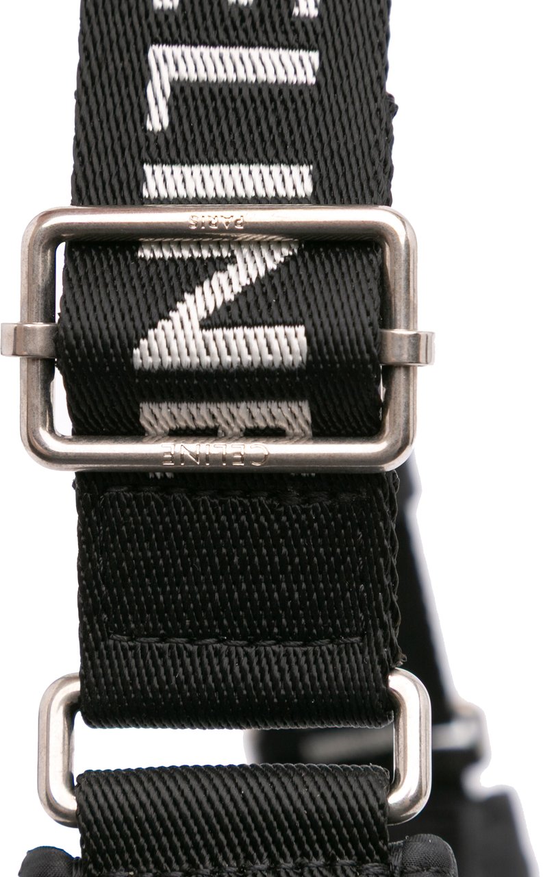 Celine Nylon Ava Shoulder Bag Zwart