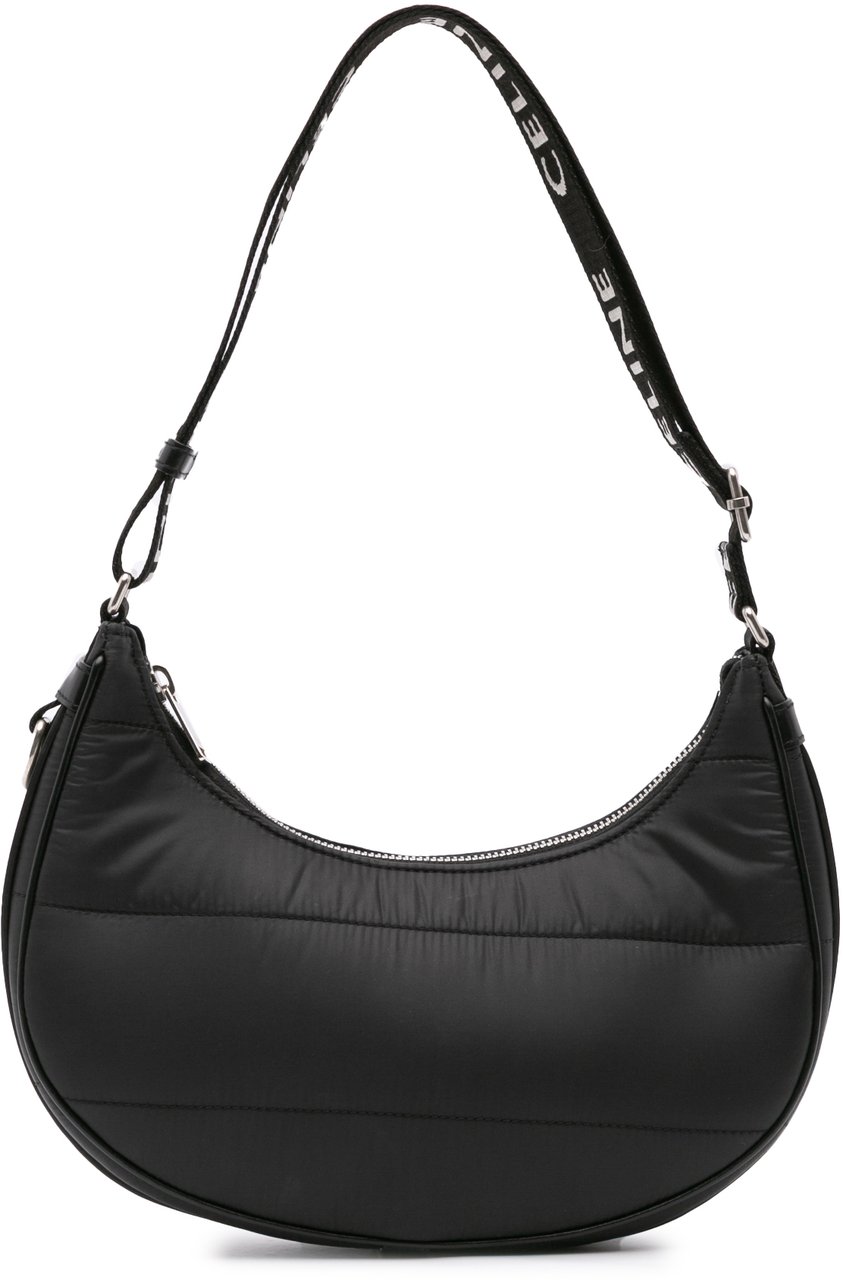 Celine Nylon Ava Shoulder Bag Zwart