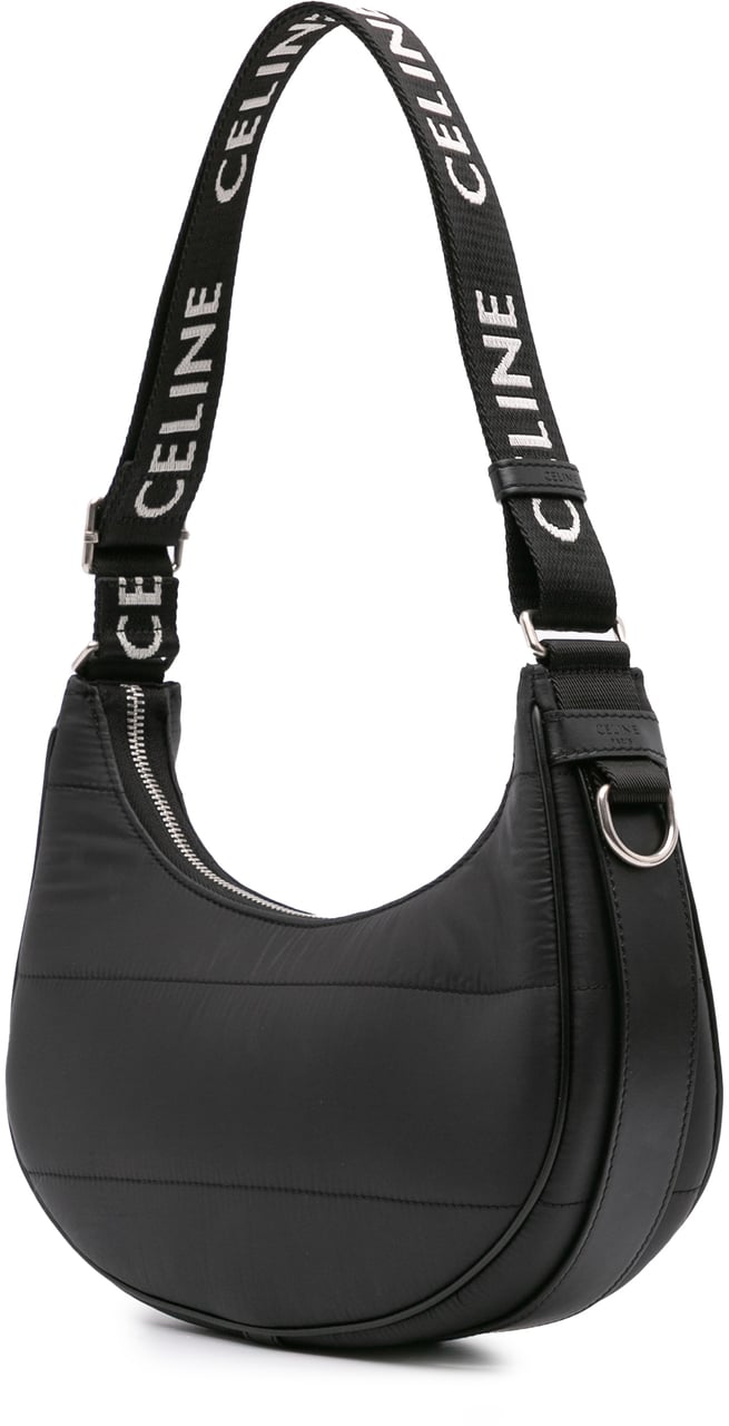 Celine Nylon Ava Shoulder Bag Zwart