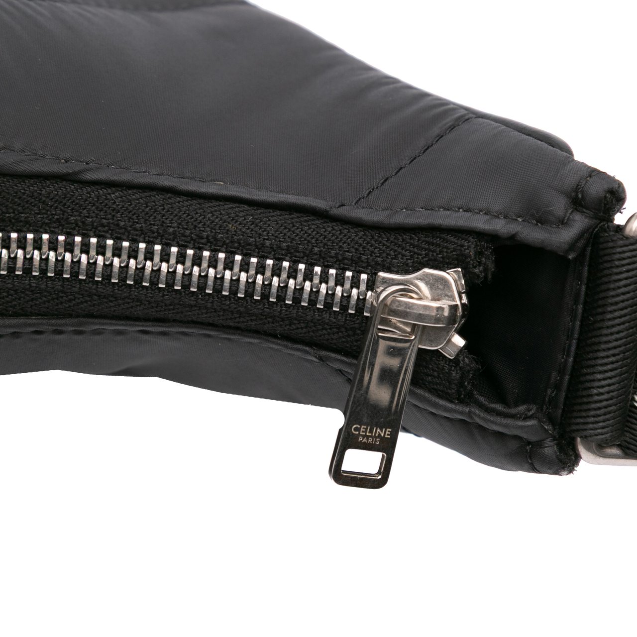 Celine Nylon Ava Shoulder Bag Zwart